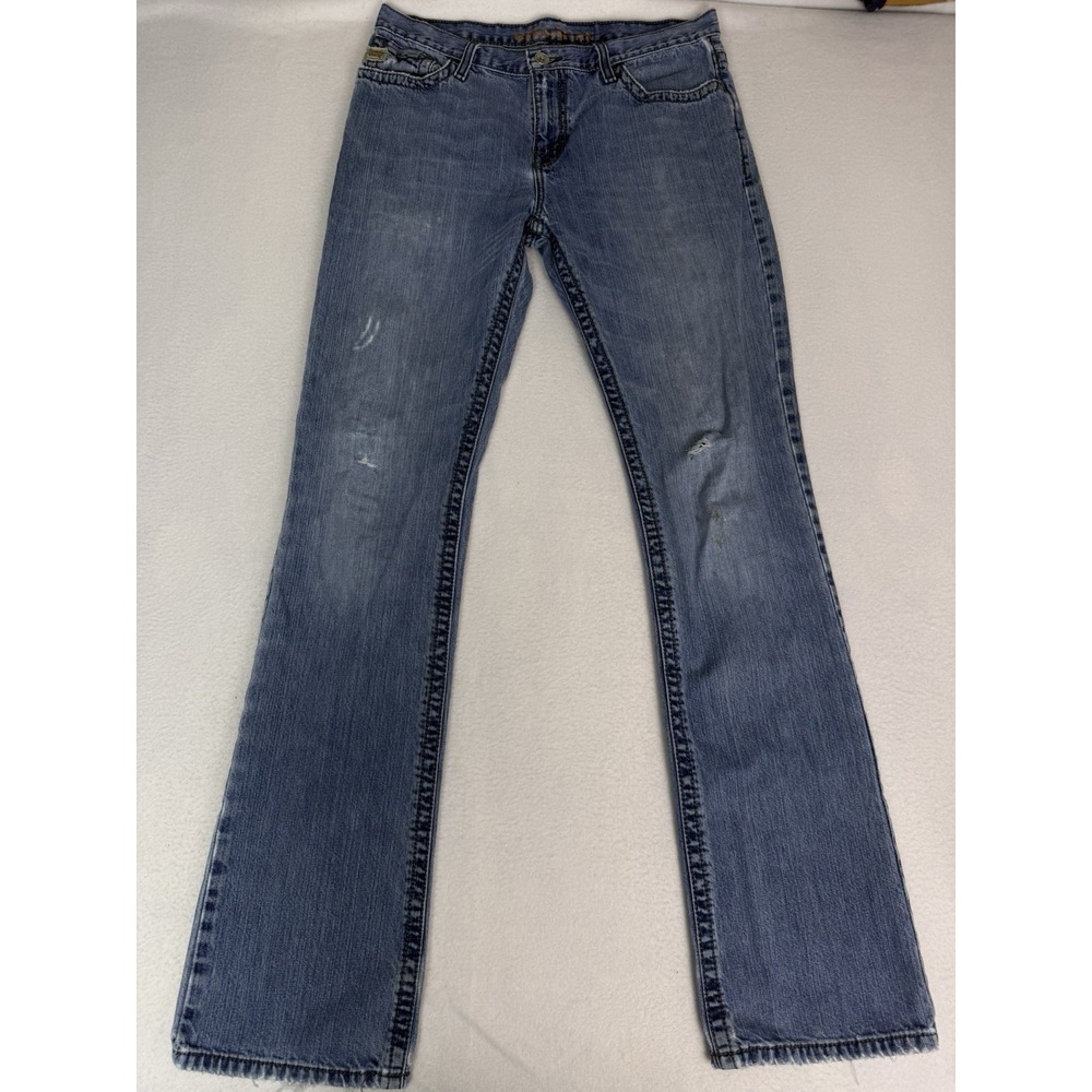 Cinch Mens Jeans Blue Denim Relaxed‎ Fit Straight Leg Western 34x38 Cowboy Tall